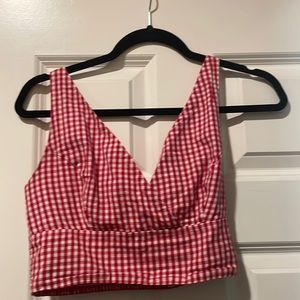 Red Gingham Brandy Shirt